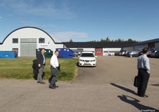 Visitors arriving for the open day.