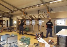 The big chilling units are made to order and are customized to customer’s specifications.