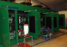 This one is almost complete, fans are installed to extract and leakages and flaps are designed in the top as a safety feature to stop pressure from building. This chiller is destined for a large Norwegian carrot grower.