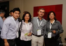 Mauricio and Hilda Takagaki from Takagaki Limited, Marcio Geraldo Jampani from Sakata Seed Sudamerica and Emilia Kayoko Higa from Dinamik