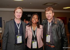 Stefan Coppelmans (La Vita), Valeska Oliveira (PMA) and Jose Nelson Mallman (Mallman Tomatoes)