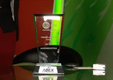 Best Agroindustrial stand trophy 2014. Winner AIB