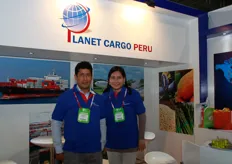 Edwin Medrano Medina and Johanna Rivero Pomachagua (Planet Cargo Peru)