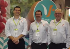 Saxon Call, Murray McCallum and Gareth Lockyer representing Valley Fresh Australia.