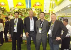 Lewis Pan, Zespri's manager in China with Simon Limmer - COO, Oliver Broad - Communications Manager and Peter M'Bride - Chairman.