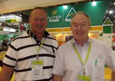 Peter Haslem a grape grower from Queensland with Jeff Scott ATGA.