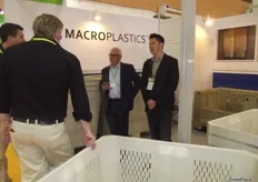 The gentemen at MacroPlastics were kept busy with visitors - Wendell Smith and Hugo Ramos.