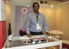 Sukhpaul Bal at the BC Cherry stand.