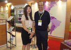 Diana from Pacific Rim Int Brockerage with Felipe Juillerat.