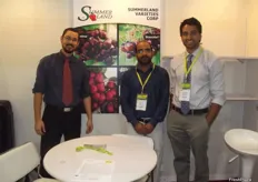 Nick Ibuki, Nirmal Dhalwal and Rajv Dasanjh from Summerland Varieties.