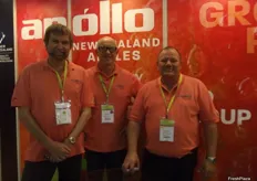 The team at Apollo Apples, Newzealand - Neill Prosser, Bruce Beaton, Jono Wiltshire.