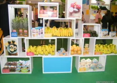 Fresh products exhibited by Dole Asia