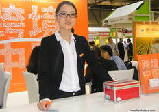 Ms. Lulu of Shenzen Asia Global Logistics, the company owns the modern facility and equipment such as 50 over reefers and a 10000 sqm warehouse