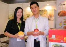Heo Pang, President of H & P International with Kwang - Bae Yoon, Manager of International Dept. of Hansung Food Co., - South Korea