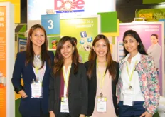 The gorgeous ladies of Dole Asia: Joanna Tanada, Loreto Faye Linsey, Veronica Supetran, and Niharika Kapoor