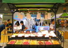 Tokita showcased their main varieties of tomatoes plus the melon as Tokita's new product to offer for export - Japan