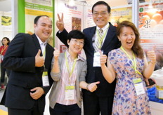 One wacky pose from Lytone Enterprise with their President, Mr. Chang - Taiwan