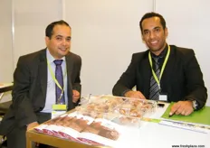 Mohamed with Abdullah Alyahya, International Marketing Specialist of National Center For Palms and Dates, first time in AFL, aims to strengthen the support for production of dates and date products - Saudi Arabia