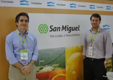 Alexander Norhac and Thomás Urdapilleta, representing San Miguel which is active in the fresh citrus of the Southern hemisphere.