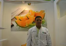 The company Horticultores de San Jan de Villanueva S.C. de R.L de C.v. from Mexico. They were promoting the Cantaloupe melon.