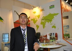 Tony Liu of Dalice, was part of the Greenery stand (Holland).