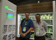 Kees Versteeg and Troy Qualischefski of Barden Produce, Australia.