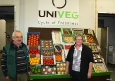 Petra Warmbold (r) and Alex Grott(l) of Univeg have a diverse assortment. Petra says that for them, high quality is very important, as you can define yourself with it. They are supplied from their main office in Bremen. (www.univeg.de)
