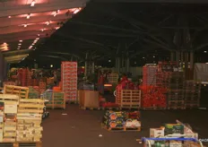 A view of the market around 5 in the morning. It was quiet due to the holidays