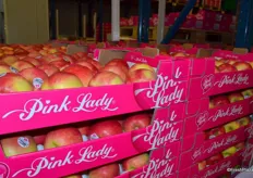 A store full of the famous Pink Lady apples