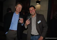Hans Renia from Bayer with Lukas Lukosz