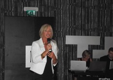 Rachel White, Event Director welcomes the delegates.