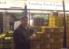 Sean Hunt at London Fresh, the Piel de Sapo melons were very good at the moment.