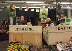 Paul Gany and Geoff Lamb at R. Tealing. Business is slower due to the change in the season with the Autumn stock starting.