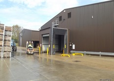 There are PV panels on some of the roofs, soon every roof will be panelled creating enough power to run the coldstores.