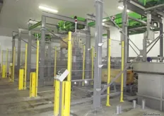 Robots which fill the packing line, Adrian Scripps has invested 1/4 million GBP in this system.