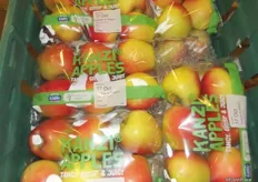 The Kanzi apples are also packaged in the flow-pack.