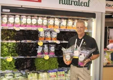 MArk McBride from Coastline Family Farms promotes the Nutraleaf Burgundy leaf lettuce and Romaine. It is high in anti-oxidants, Vitamine A and C.