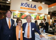 Also the German fruitimporter Kolla had a stand. From left to right: Dirk Lange, Brigitte Gallinat and Herbert Scholdei