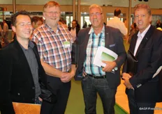 Robert Kuivenhoven (Europe Retail Packing), Gerrit-Jan Kornet (Florpartners), Arie Middelburg (GreenMatch) and Bert van der Zijden from Valstar Holland