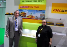 Rudolf Derkum and Mona Hegab, DHL Foodservices Egypt