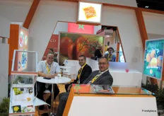 Sami Dayioglu, of the Citrus Growers Association Guzelyurt-Lefke, with Huseyin Ezgin, of the Cyprus/Turkish KVK and Seref IN of Ekosis