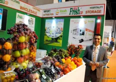 The new company All Freshco General Trading. On the photo Mohammad Ayaz.