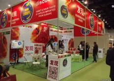 Apples from Europe had a large stand to promote European apples in China.