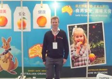 David Daniels at the Citrus Australia stand.