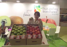 Interfel promoting French fruit in China.