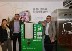 De Nora NEXT presented the hozone technologies for effective cold storage. Left to right: Violetta Ferri, Eraldo Secchi and Cristian Carboni.