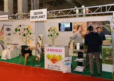 Geofin and Bioplanet stand.