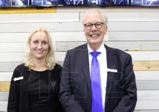 Esther Von Kerkhof and Gert Brouwer (export manager) from Greefa, Dutch company specialising in quality control, software processing, packaging machines, sorting plants and bin handling.