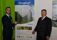 Luca Marinucci and Massimo Bizzarri presented Oroplus film solutions from Plastik.