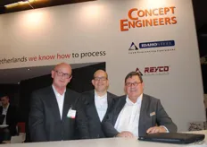 Rob Bornstein, Peter Eijsbouts of Concept Engineers and Nick Maros (Kiremko). They were at the stand together.